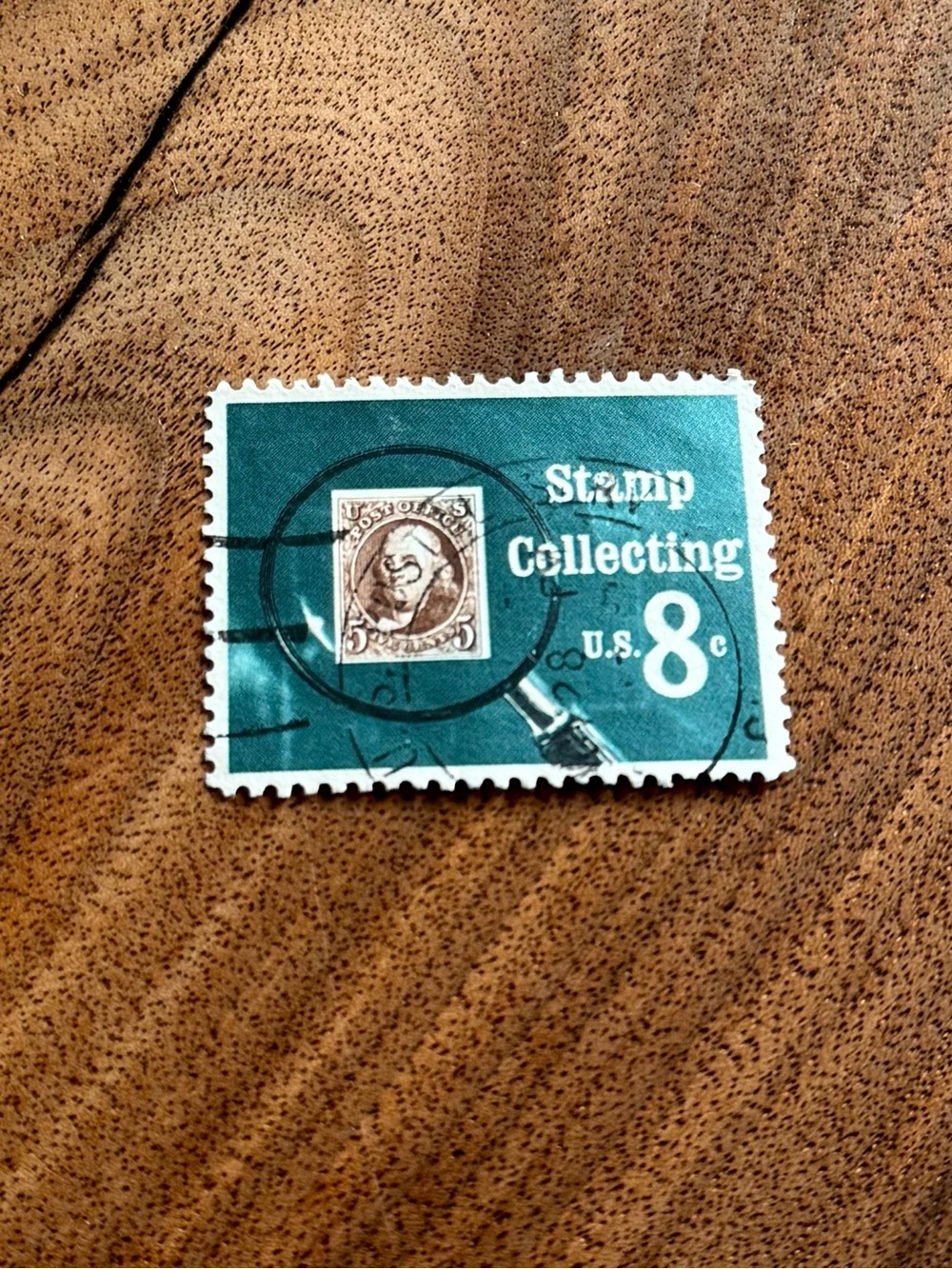 1972 - 8c Stamp Collecting, US Postage Stamp, Vintage Art